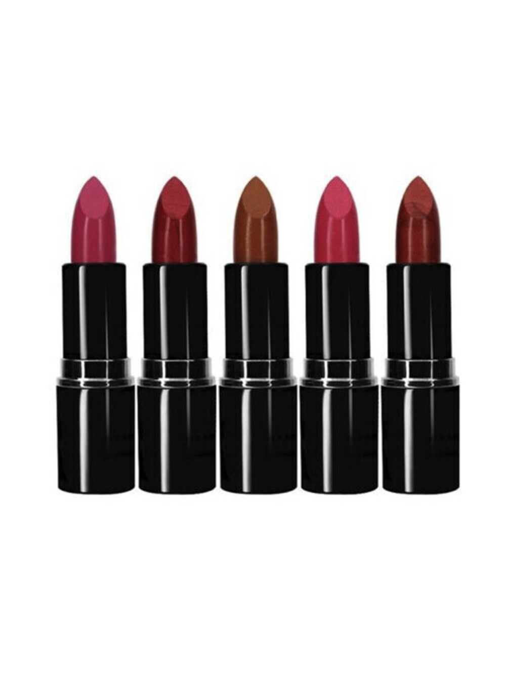 5-Pack New CITY COLOR Dazzling Lipstick Cha Salsa Beso Flamenco Caliente SEALED